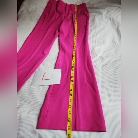 ZARA Coord Set Tailored Blazer + Flared Pants ZW Collection Fuschia BNWT - Picture 17 of 17